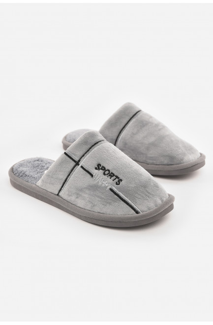 Тапочки комнатные мужские серого цвета 210289L