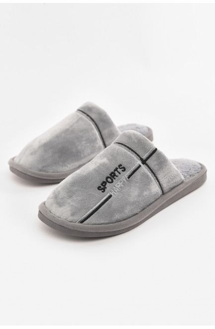 Тапочки комнатные мужские серого цвета 210289L