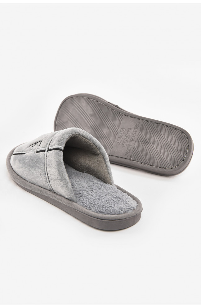 Тапочки комнатные мужские серого цвета 210289L