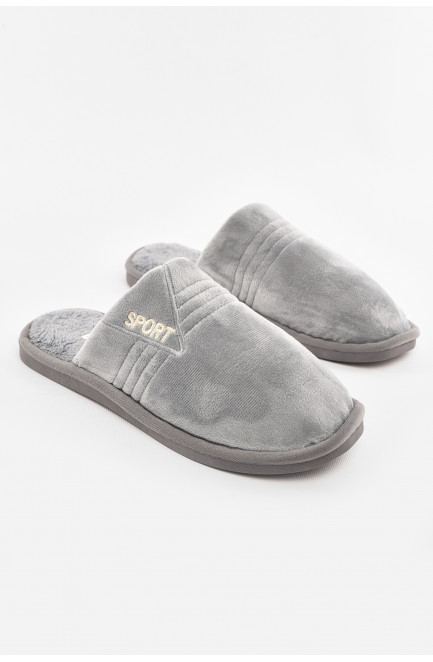 Тапочки комнатные мужские серого цвета 210296L