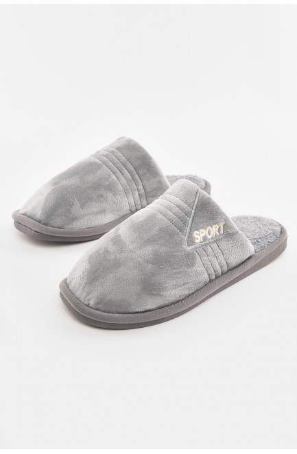 Тапочки комнатные мужские серого цвета 210296L