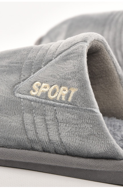 Тапочки комнатные мужские серого цвета 210296L