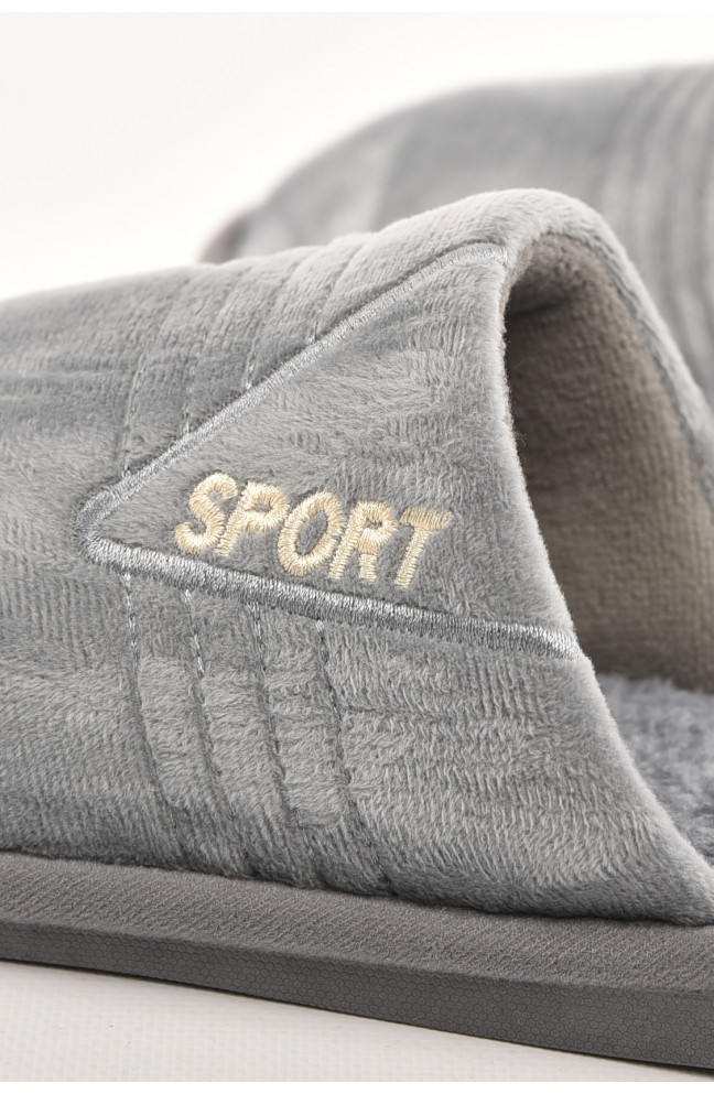 Тапочки комнатные мужские серого цвета 210296L