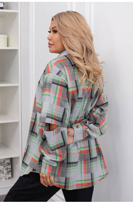 Рубашка женская байковая с принтом 210356L