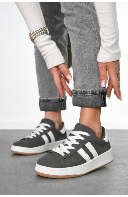 Кроссовки женские серого цвета 210371L