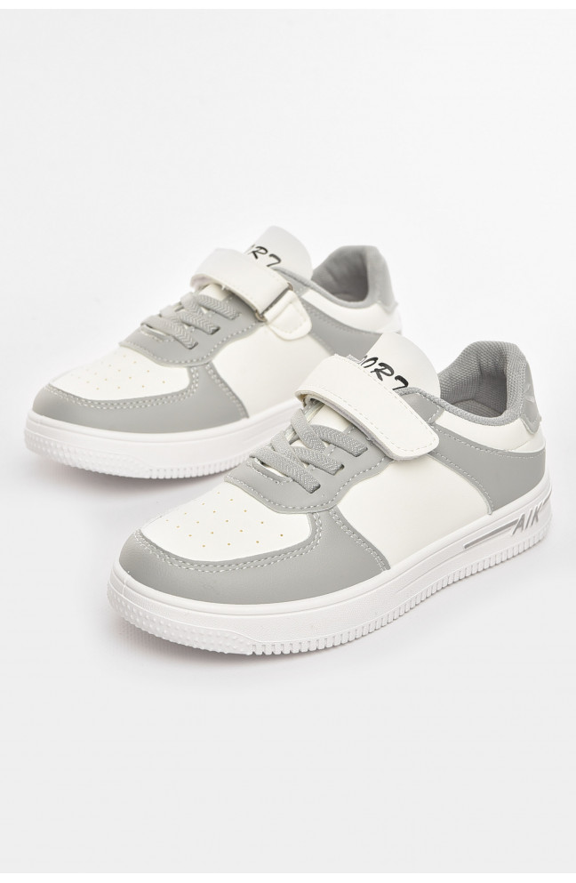 Кросівки дитячі біло-сірого кольору 210464L