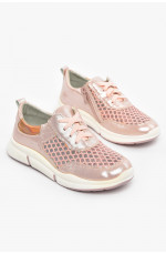 Кроссовки детские летние для девочки розового цвета 210556L