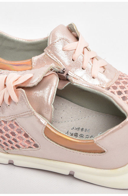 Кроссовки детские летние для девочки розового цвета 210556L