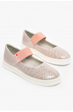 Туфли-лоферы детские для девочки розового цвета 210575L