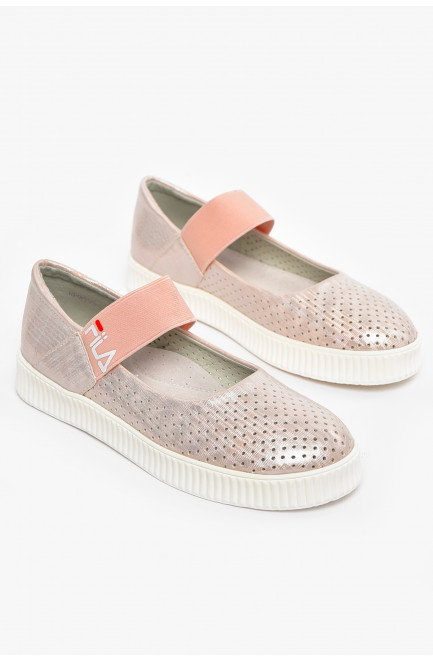 Туфли-лоферы детские для девочки розового цвета 210575L