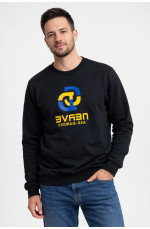 Свитшот мужской черного цвета с принтом 210637L