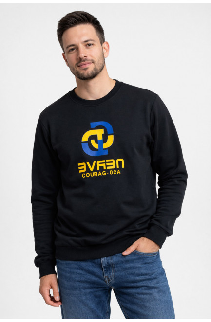 Свитшот мужской черного цвета с принтом 210637L