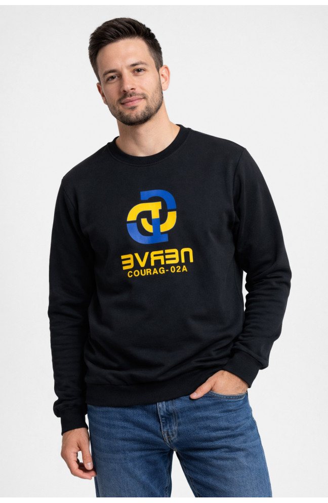 Свитшот мужской черного цвета с принтом 210637L