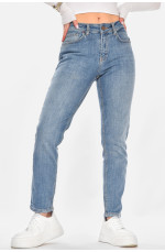 Джинсы женские однотонные синего цвета 210746L