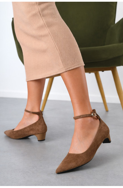 Туфли женские коричневого цвета 210816L