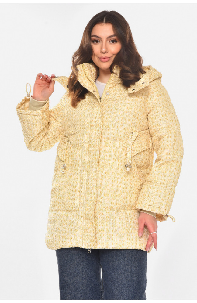 Куртка женская демисезонная бежевого цвета 210834L