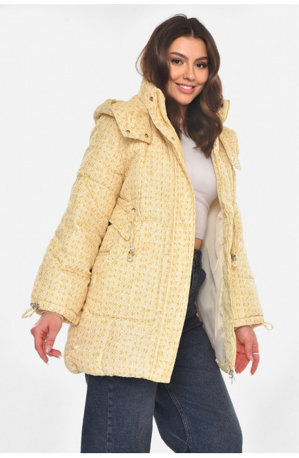 Куртка женская демисезонная бежевого цвета 210834L