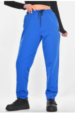 Спортивные штаны женские однотонные синего цвета 210971L