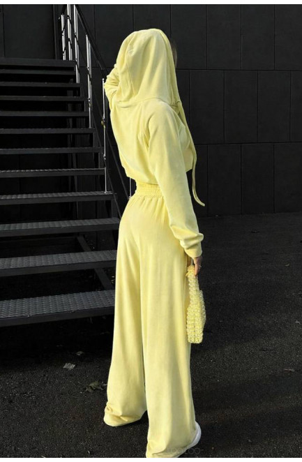 Спортивный костюм женский желтого цвета 210992L