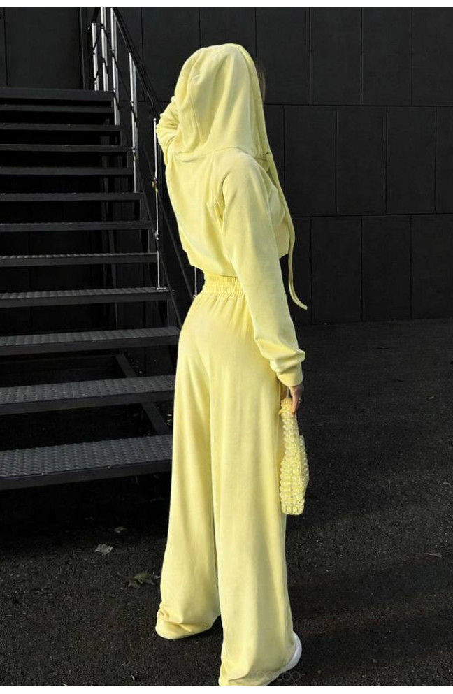 Спортивный костюм женский желтого цвета 210992L