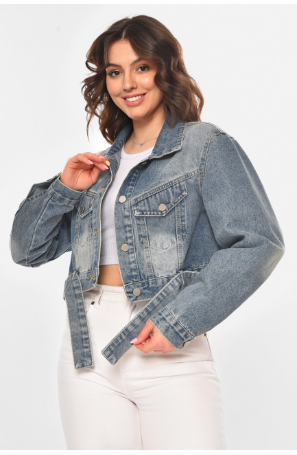 Куртка женская джинсовая голубого цвета 211196L