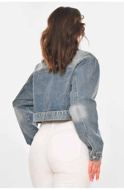 Куртка женская джинсовая голубого цвета 211196L