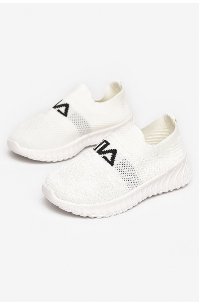 Кроссовки детские белого цвета 211207L