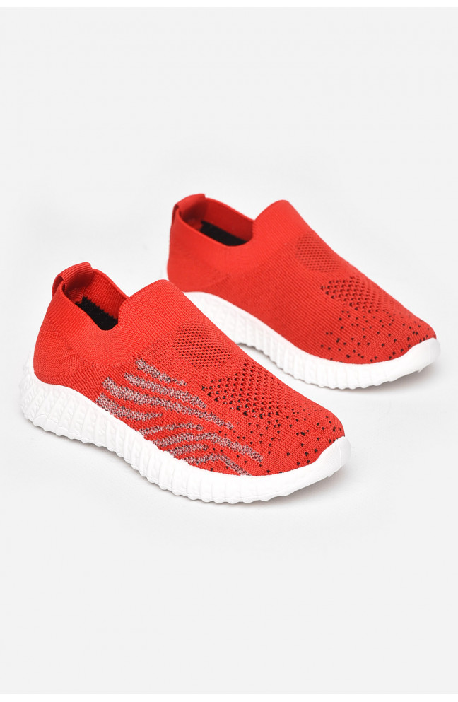 Кроссовки детские красного цвета 211209L