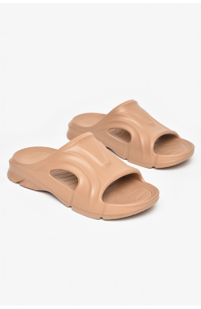 Шлепанцы пена женские коричневого цвета 211255L
