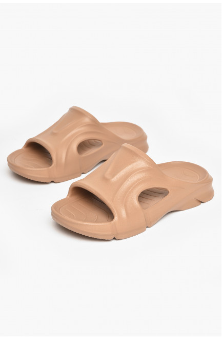 Шлепанцы пена женские коричневого цвета 211255L