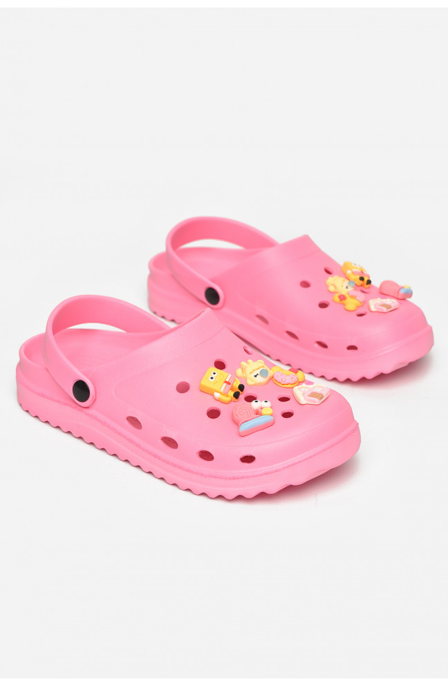 Кроксы женские розового цвета 211261L