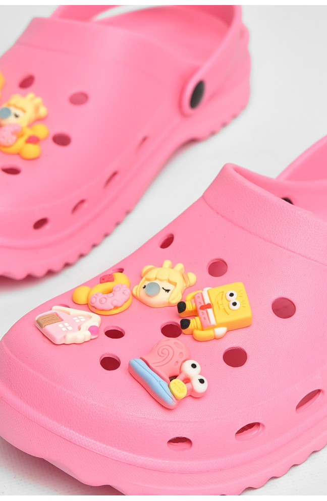 Кроксы женские розового цвета 211261L