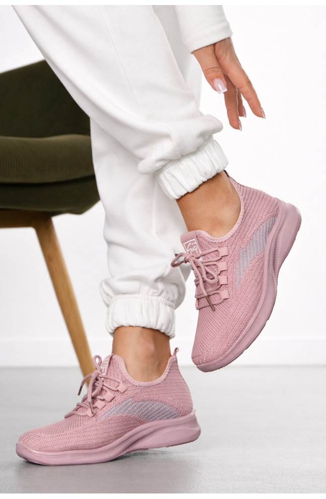 Кроссовки женские розового цвета 211291L