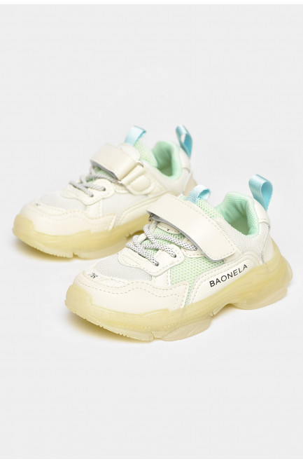 Кроссовки детские молочного цвета 211386L