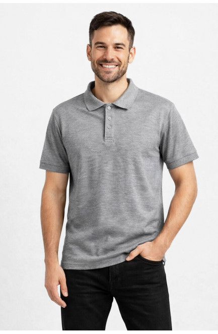 Футболка мужская однотонная серого цвета 211387L