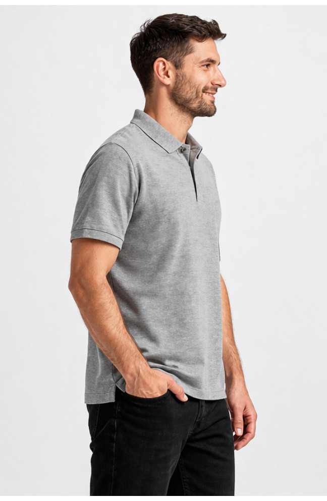 Футболка мужская однотонная серого цвета 211387L