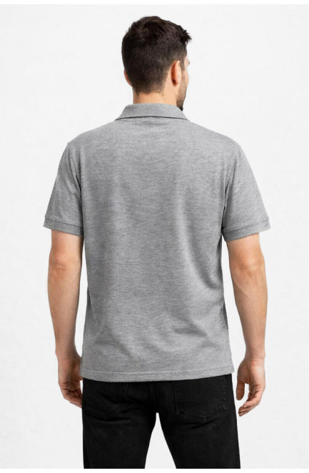 Футболка мужская однотонная серого цвета 211387L