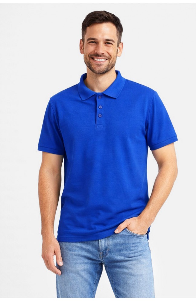 Футболка мужская однотонная синего цвета 211391L