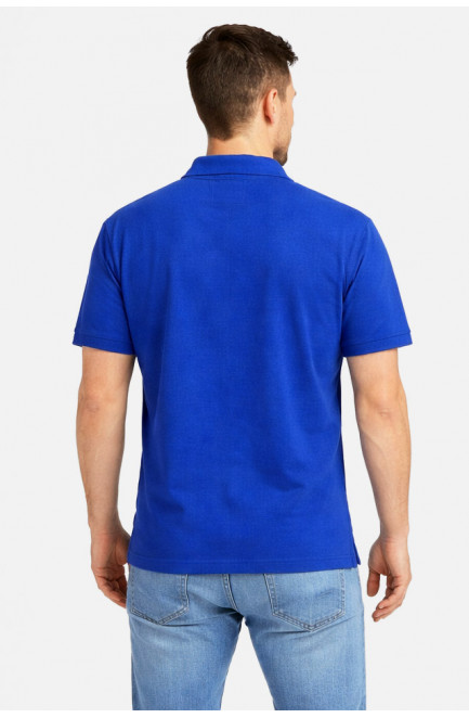 Футболка мужская однотонная синего цвета 211391L