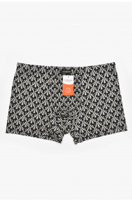 Боксеры мужские черного цвета с принтом 211685L