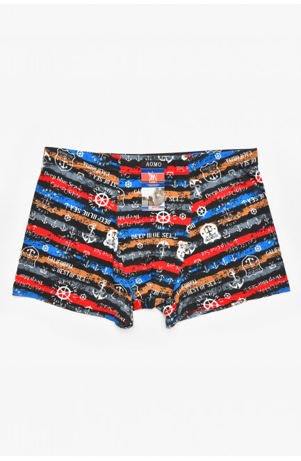 Боксеры мужские черного цвета с принтом 211706L
