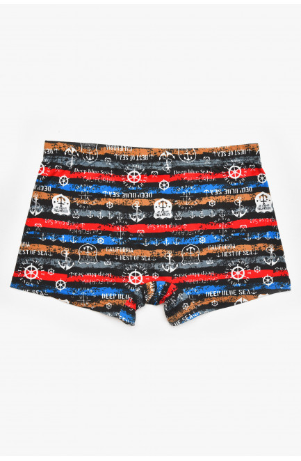 Боксеры мужские черного цвета с принтом 211706L