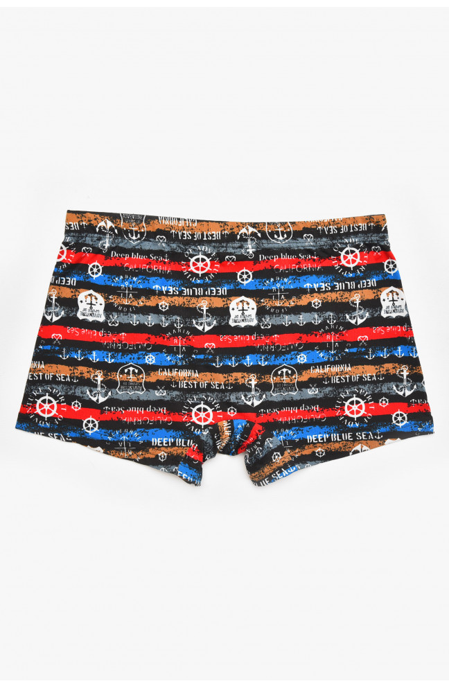 Боксеры мужские черного цвета с принтом 211706L