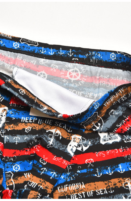 Боксеры мужские черного цвета с принтом 211706L