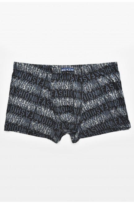 Боксеры мужские черного цвета с принтом 211764L