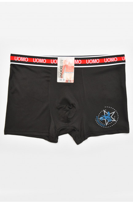 Боксеры мужские черного цвета с принтом 211774L