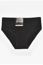 Трусы женские полубатальные черного цвета 211775L