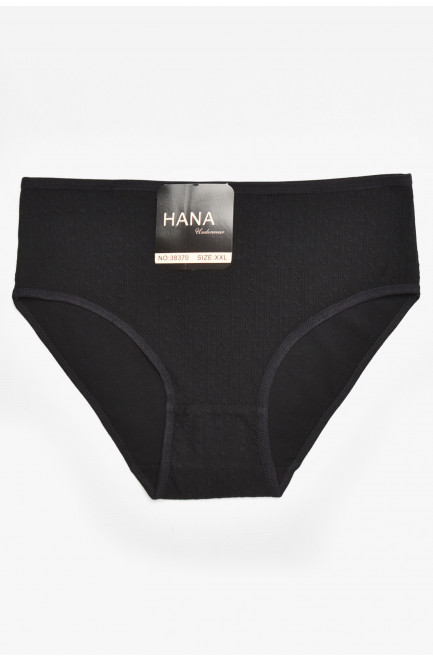 Трусы женские полубатальные черного цвета 211775L