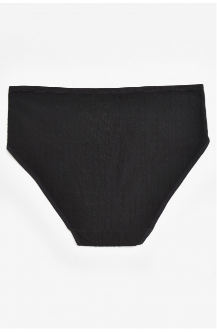 Трусы женские полубатальные черного цвета 211775L