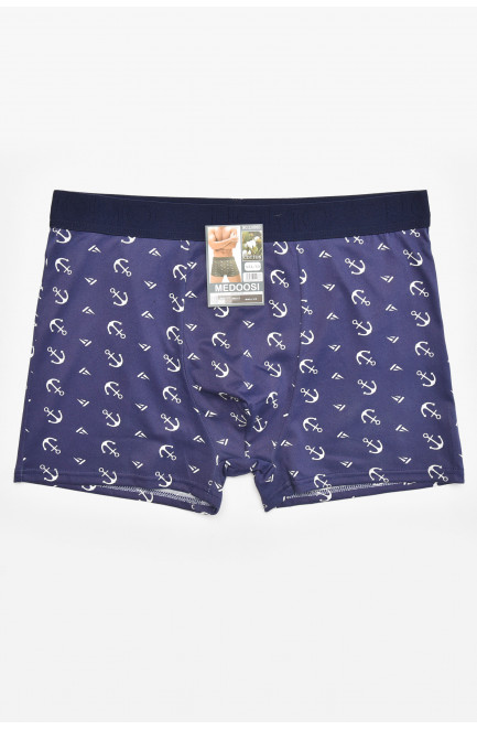 Боксеры мужские тёмно-синего цвета с принтом 211787L